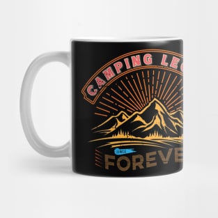 Camping legend since forever for the nitty-gritty camping lover. Mug